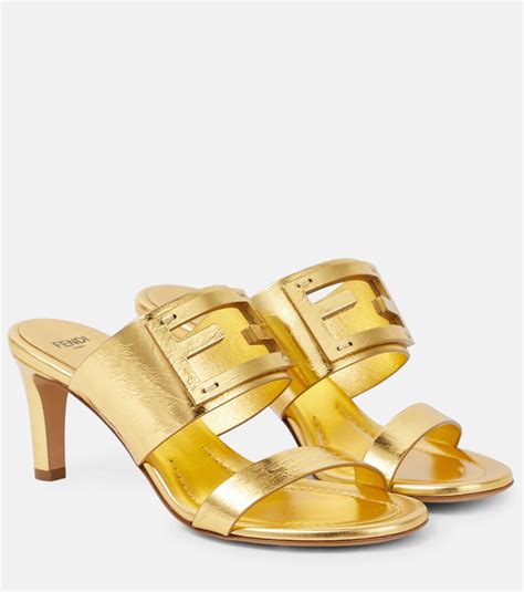 fendi gold sandals|women fendi sandals clearance.